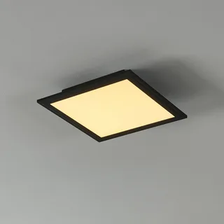 CCT plafondlamp 30x30cm zwart de EGLO connect en Noir, Opaal – photo produit 1 sur 4