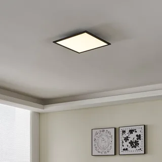 CCT loftslampe 45x45cm sort fra EGLO connect i Sort, Opaal – produktbillede 2 af 5