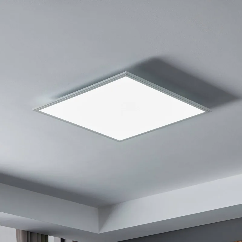 CCT plafondlamp 59,5x59,5cm wit van EGLO connect in Wit, Opaal – productfoto 1 van 5