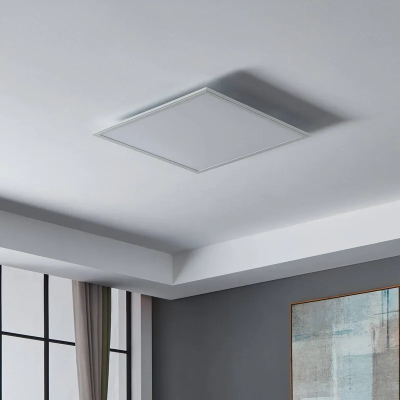 CCT plafondlamp 59,5x59,5cm wit van EGLO connect in Wit, Opaal – productfoto 3 van 5