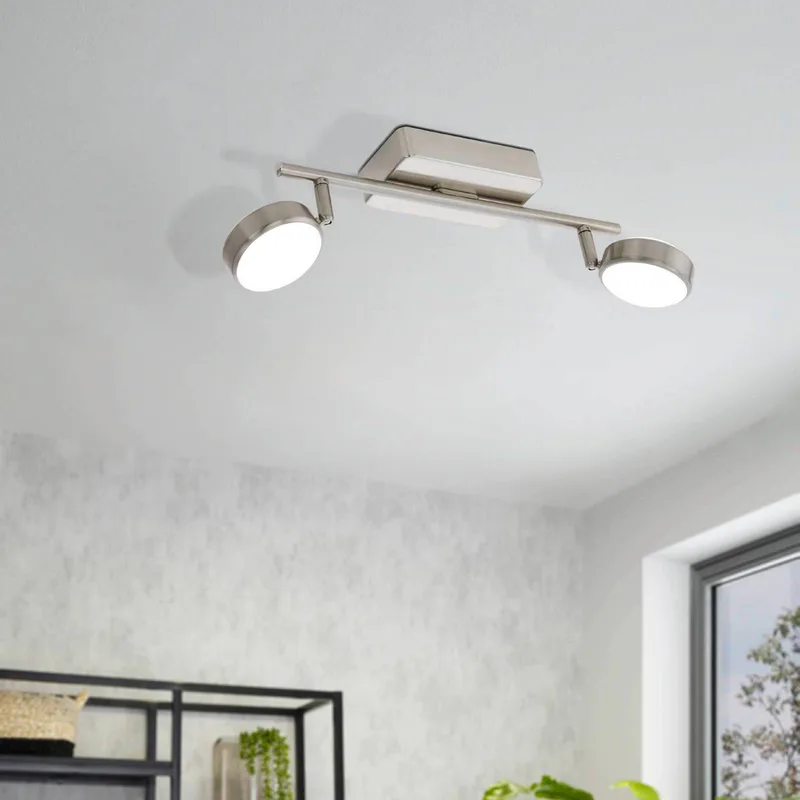 Corropoli-C LED plafondspot, 2lamps by EGLO connect in Mat nikkel – product photo 3 of 5