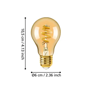 E27 A60 lamp 5,5W 400lm 2200-6500K van EGLO connect in Amber – productfoto 3 van 5
