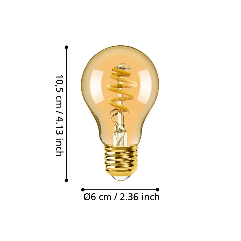 E27 A60 lamp 5,5W 400lm 2200-6500K van EGLO connect in Amber – productfoto 3 van 5