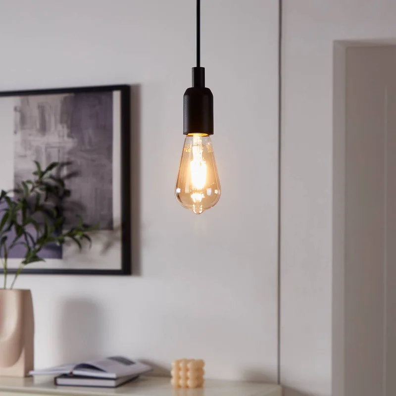 E27 ST64 lamp 5,5W 500lm 2200K 2st by EGLO connect in Amber – product photo 1 of 5
