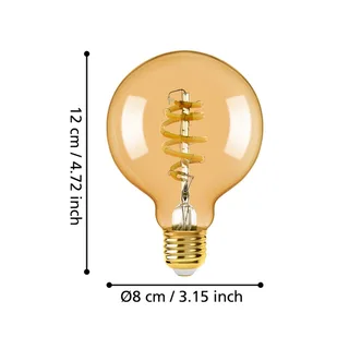 EGLO connect-z E27 G80 Globe 5,5W 400lm 2200-6500K van EGLO connect in Amber – productfoto 4 van 5
