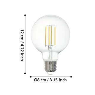 EGLO connect-z E27 G80 LED-Globe 6W 806 lm 2700 K fra EGLO connect i Helder – produktbillede 3 af 5