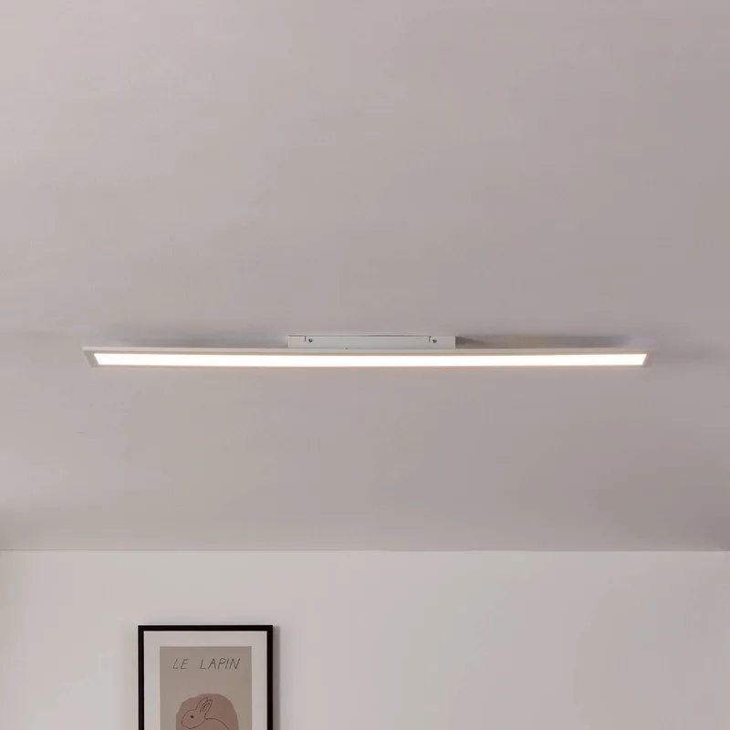 EGLO connect-z LED plafondlamp, 120x10cm, wit van EGLO connect in Wit, Opaal – productfoto 1 van 5