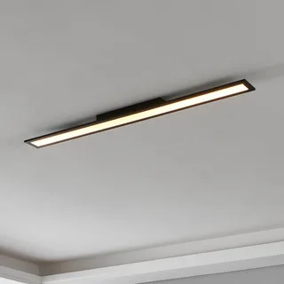EGLO connect-z LED plafondlamp, 120x10cm, zwart från EGLO connect i Svart, Opaal – produktbild 1 av 4