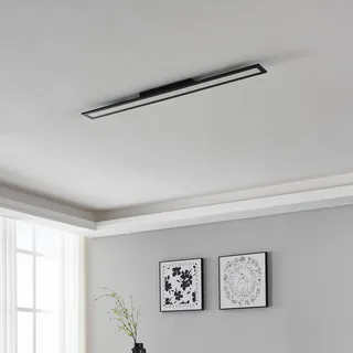 EGLO connect-z LED plafondlamp, 120x10cm, zwart från EGLO connect i Svart, Opaal – produktbild 3 av 4