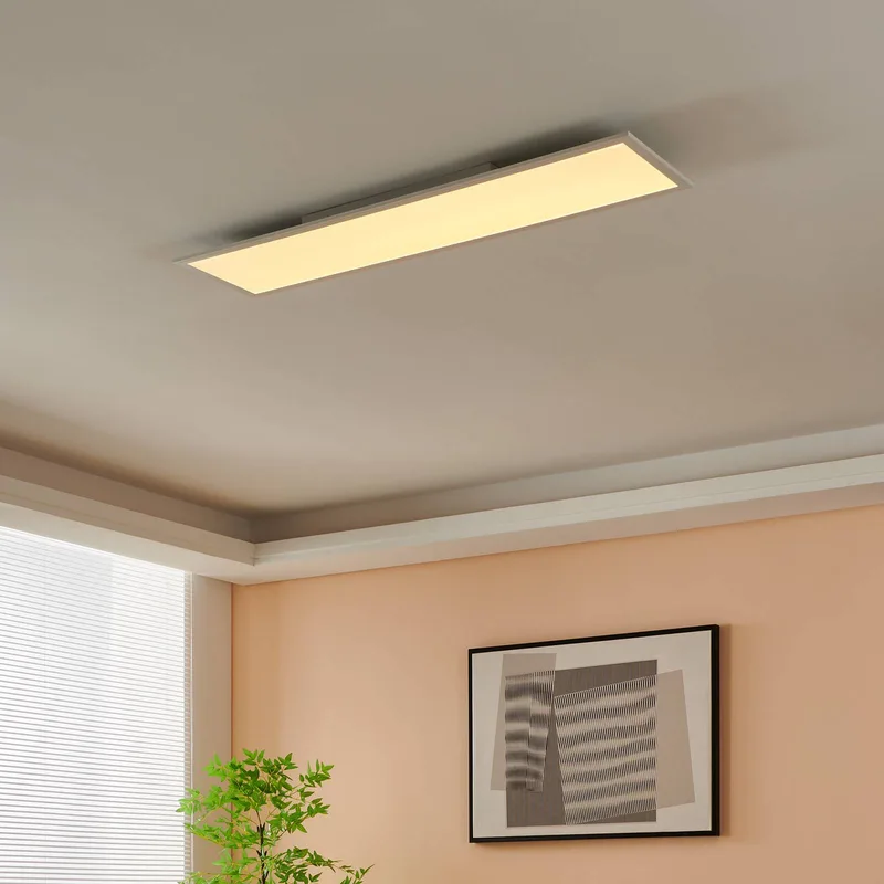 EGLO connect-z LED plafondlamp, 120x30cm, wit fra EGLO connect i Hvid, Opaal – produktbillede 3 af 4