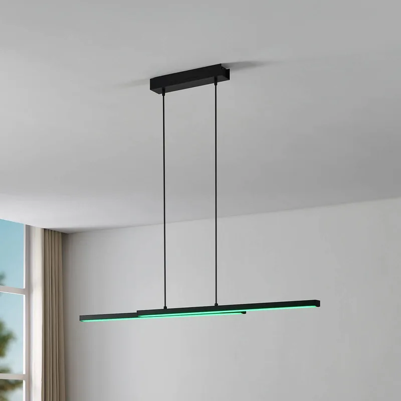 Fraioli-Z LED hanglamp van EGLO connect in Zwart – productfoto 1 van 5