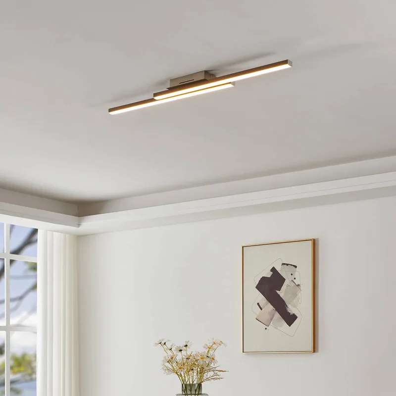 Fraioli-Z LED plafondlamp nikkel mat de EGLO connect en Mat nikkel – photo produit 2 sur 5