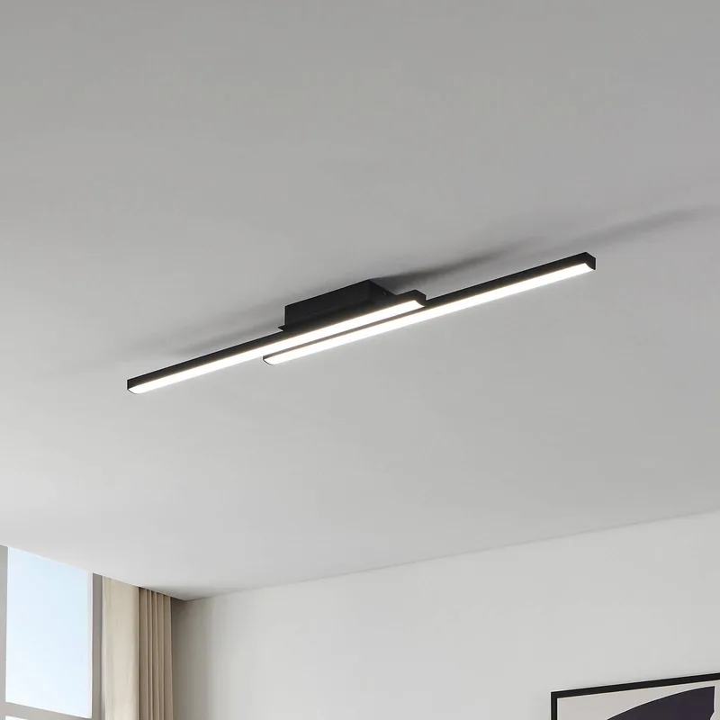 Fraioli-Z LED plafondlamp van EGLO connect in Zwart – productfoto 2 van 5