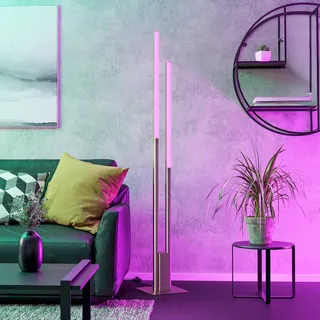 Fraioli-Z LED vloerlamp nikkel mat by EGLO connect in Mat nikkel – product photo 2 of 4