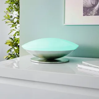 Frattina-C LED tafellamp de EGLO connect en Blanc, Mat nikkel – photo produit 1 sur 2