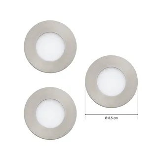 Fueva-C inbouwspot 3 x 3W RGBW nikkel van EGLO connect in Mat nikkel – productfoto 3 van 3