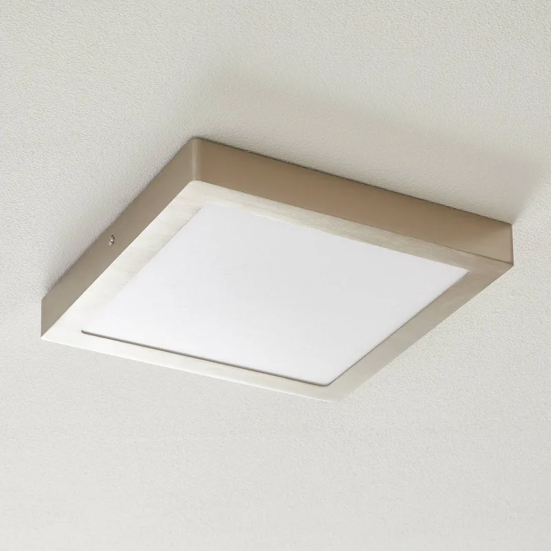 Fueva-C LED plafondlamp 30cm nikkel van EGLO connect in Gesatineerd nikkel – productfoto 2 van 4