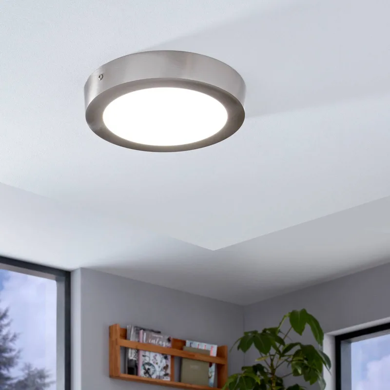 Fueva-C plafondlamp rond 22,5 nikkel von EGLO connect in Gesatineerd nikkel – Produktfoto 2 von 2