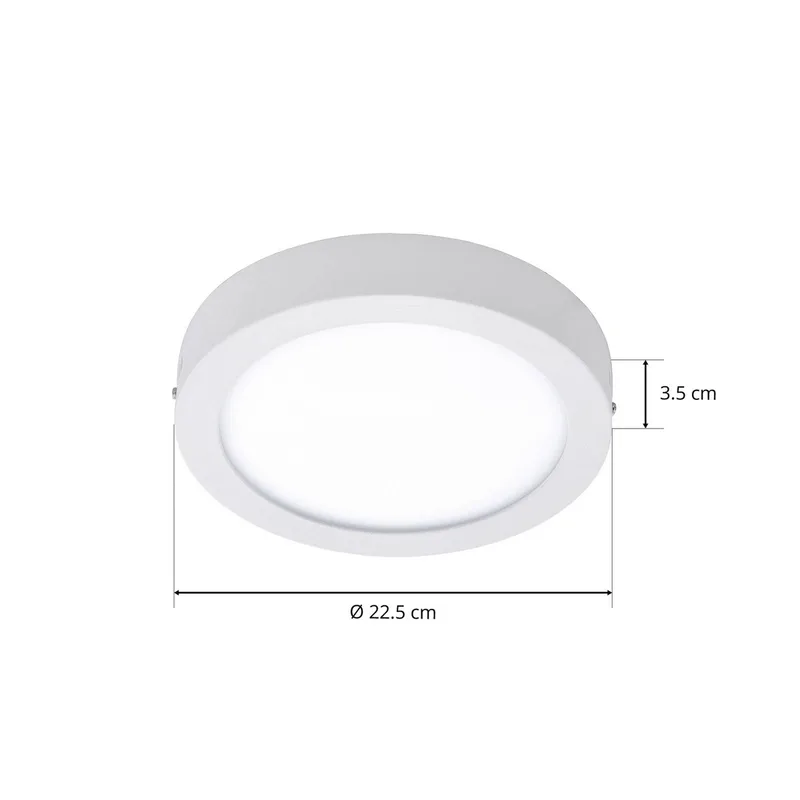Fueva-C plafondlamp rond 22,5cm van EGLO connect in Wit – productfoto 2 van 2