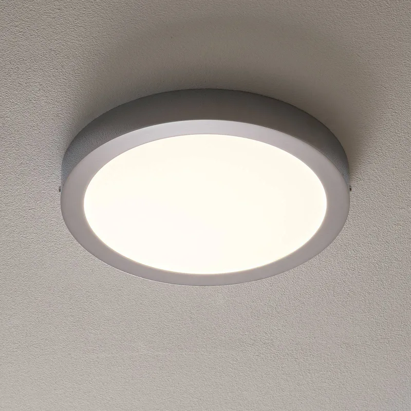 Fueva-C plafondlamp rond 30 cm chroom by EGLO connect in White, Chrome – product photo 1 of 5
