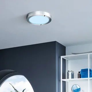 Fueva-C plafondlamp rond 30 cm chroom by EGLO connect in White, Chrome – product photo 3 of 5
