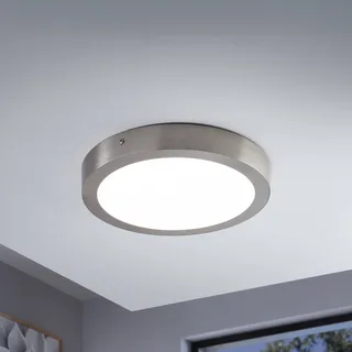 Fueva-C plafondlamp rond 30cm nikkel by EGLO connect in Gesatineerd nikkel – product photo 1 of 4