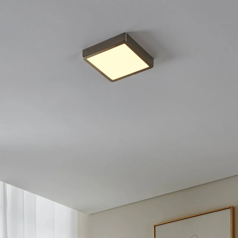 Fueva-Z plafondlamp 21x21cm nikkel de EGLO connect en Mat nikkel – photo produit 5 sur 5