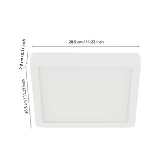 Fueva-Z plafondlamp 28x28cm van EGLO connect in Wit – productfoto 4 van 5
