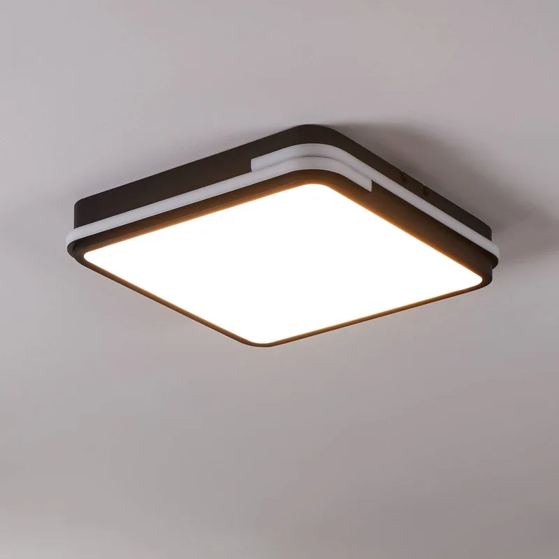 Genovese-Z LED plafondlamp met RGBW van EGLO connect in Wit, Zwart – productfoto 1 van 5
