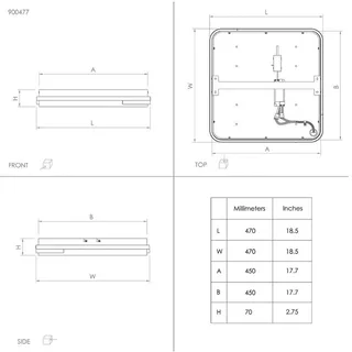 Genovese-Z LED plafondlamp met RGBW van EGLO connect in Wit, Zwart – productfoto 3 van 5