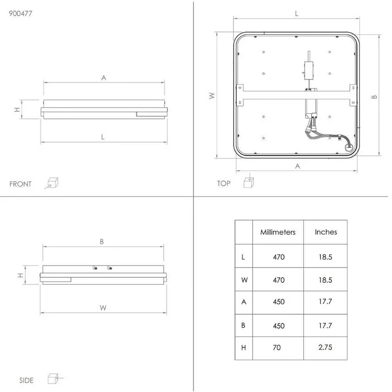 Genovese-Z LED plafondlamp met RGBW van EGLO connect in Wit, Zwart – productfoto 3 van 5