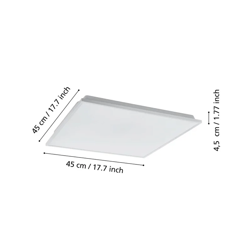 Herrora-Z plafondlamp 45x45cm van EGLO connect in Wit – productfoto 4 van 4