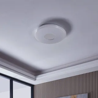 Lanciano-Z LED plafondlamp Ø 56cm de EGLO connect en Blanc, Chrome – photo produit 3 sur 5