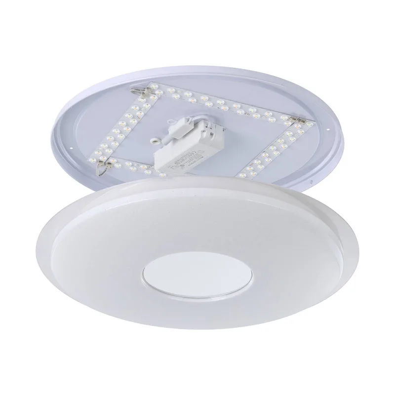 Lanciano-Z LED plafondlamp Ø 56cm de EGLO connect en Blanc, Chrome – photo produit 4 sur 5