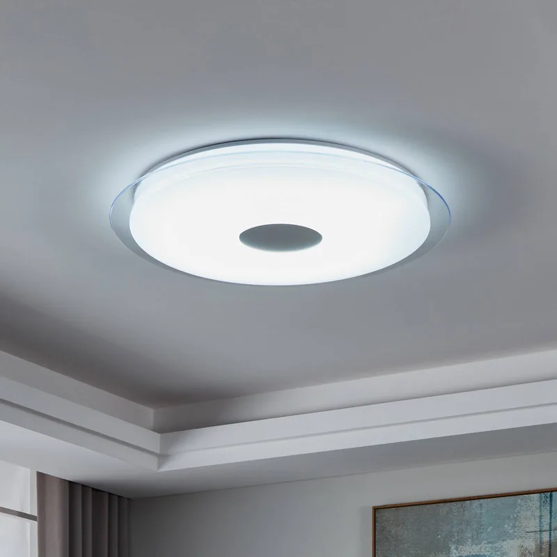Lanciano-Z LED plafondlamp Ø 77cm by EGLO connect in White, Chrome – product photo 3 of 5