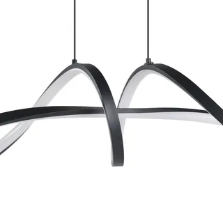 LED hanglamp Calarossa-Z, zwart, aluminium van EGLO connect in Zwart, Wit – productfoto 5 van 5