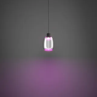 LED hanglamp Molochio-Z, 1-lamp, zwart van EGLO connect in Zwart, Chroom – productfoto 5 van 5