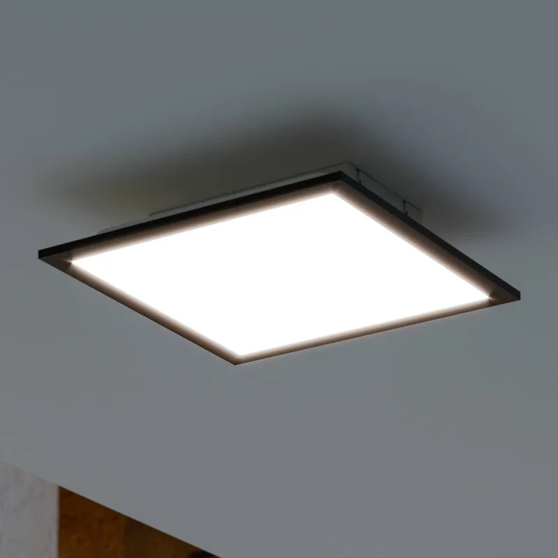 LED plafondlamp Moradillo-Z, zwart, 29 cm de EGLO connect en Noir, Blanc – photo produit 1 sur 2