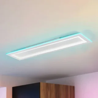 LED plafondlamp Padrogiano-Z 1-lamp, 120 x 30 cm de EGLO connect en Blanc – photo produit 1 sur 5
