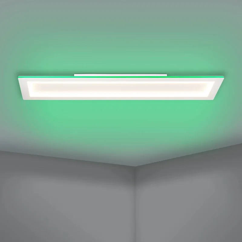 LED plafondlamp Padrogiano-Z 1-lamp, 120 x 30 cm de EGLO connect en Blanc – photo produit 4 sur 5