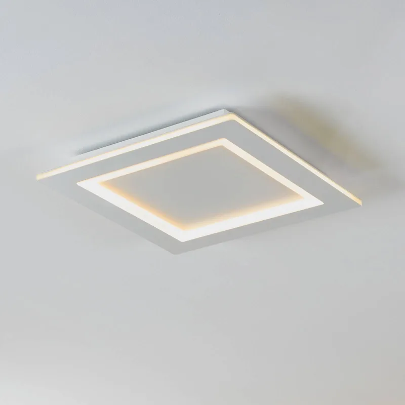 LED plafondlamp Padrogiano-Z 1-lamp, 45 x 45 cm de EGLO connect en Blanc – photo produit 1 sur 5