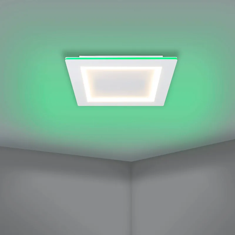 LED plafondlamp Padrogiano-Z 1-lamp, 45 x 45 cm de EGLO connect en Blanc – photo produit 5 sur 5