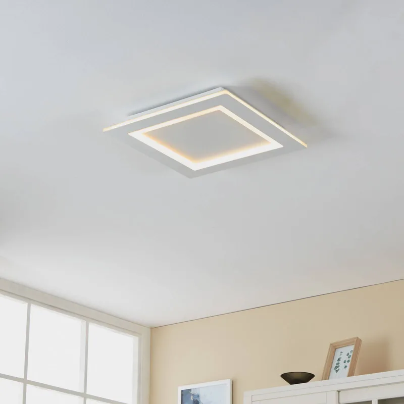 LED plafondlamp Padrogiano-Z 1-lamp, 45 x 45 cm de EGLO connect en Blanc – photo produit 2 sur 5