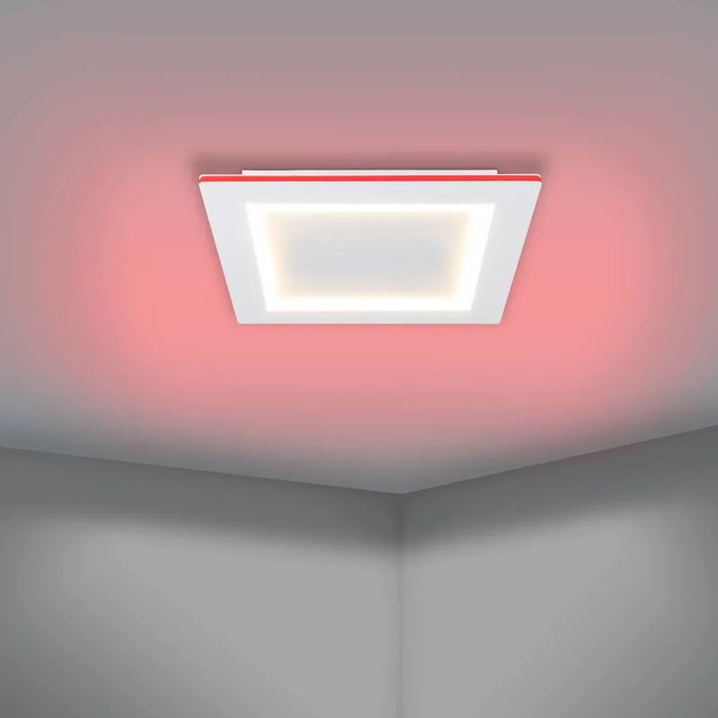 LED plafondlamp Padrogiano-Z 1-lamp, 45 x 45 cm de EGLO connect en Blanc – photo produit 4 sur 5