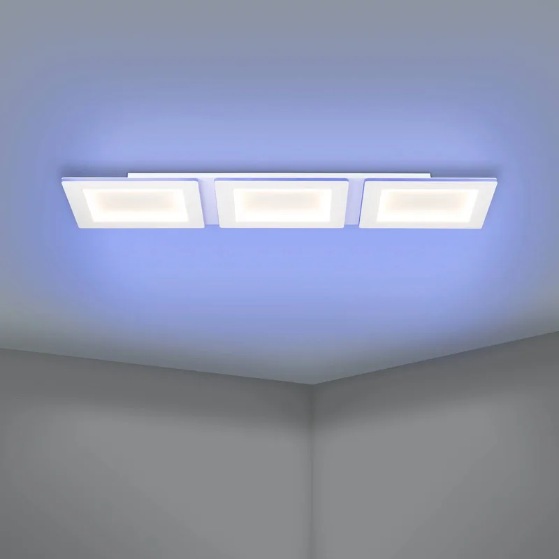 LED plafondlamp Padrogiano-Z 3-lamps, 120 x 30 cm von EGLO connect in Weiß – Produktfoto 5 von 5