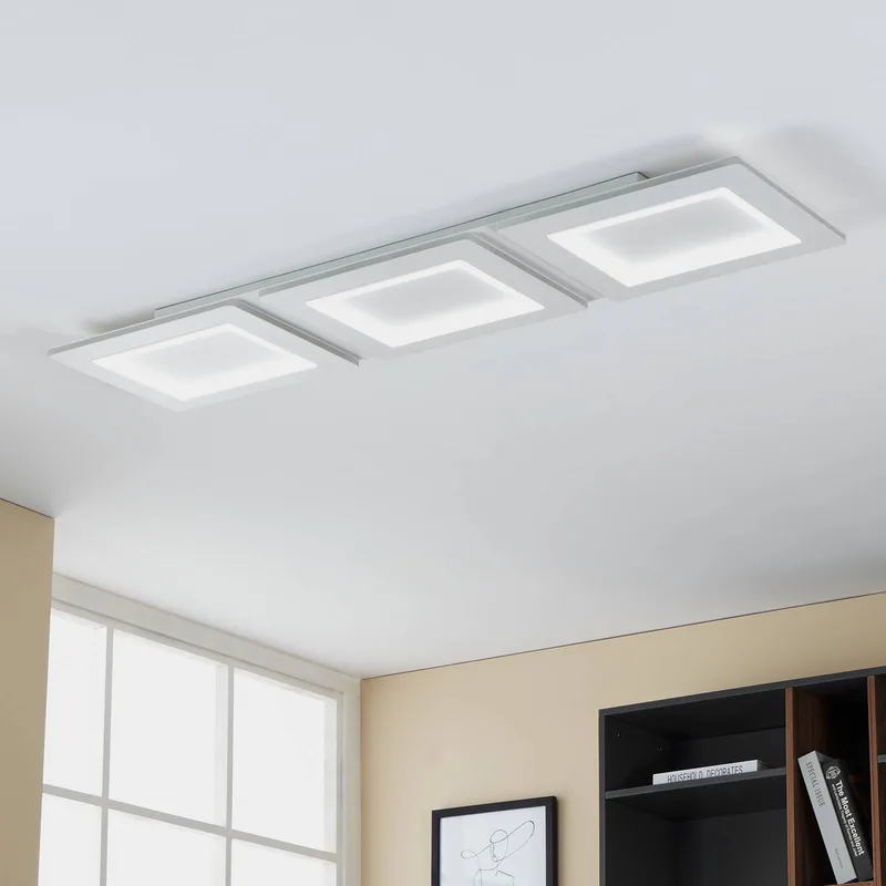 LED plafondlamp Padrogiano-Z 3-lamps, 120 x 30 cm von EGLO connect in Weiß – Produktfoto 1 von 5