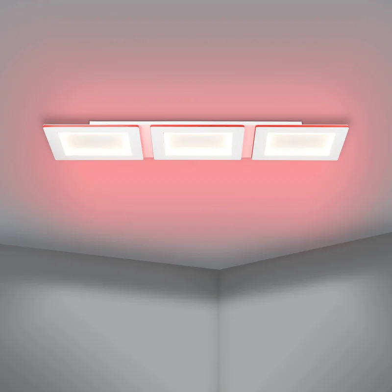 LED plafondlamp Padrogiano-Z 3-lamps, 120 x 30 cm von EGLO connect in Weiß – Produktfoto 4 von 5