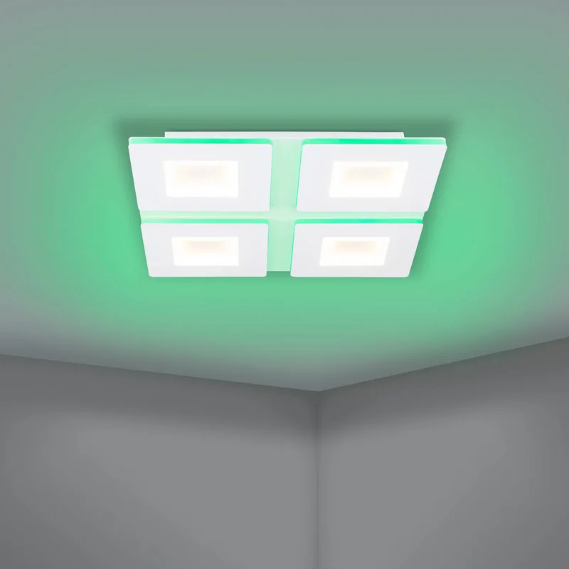 LED plafondlamp Padrogiano-Z 4-lamps, 45 x 45 cm van EGLO connect in Wit – productfoto 5 van 5