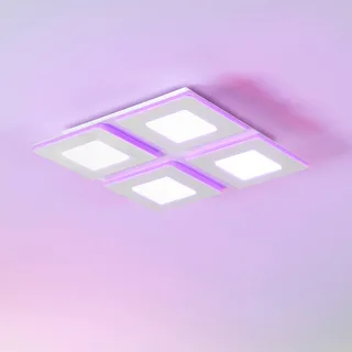 LED plafondlamp Padrogiano-Z 4-lamps, 45 x 45 cm van EGLO connect in Wit – productfoto 1 van 5