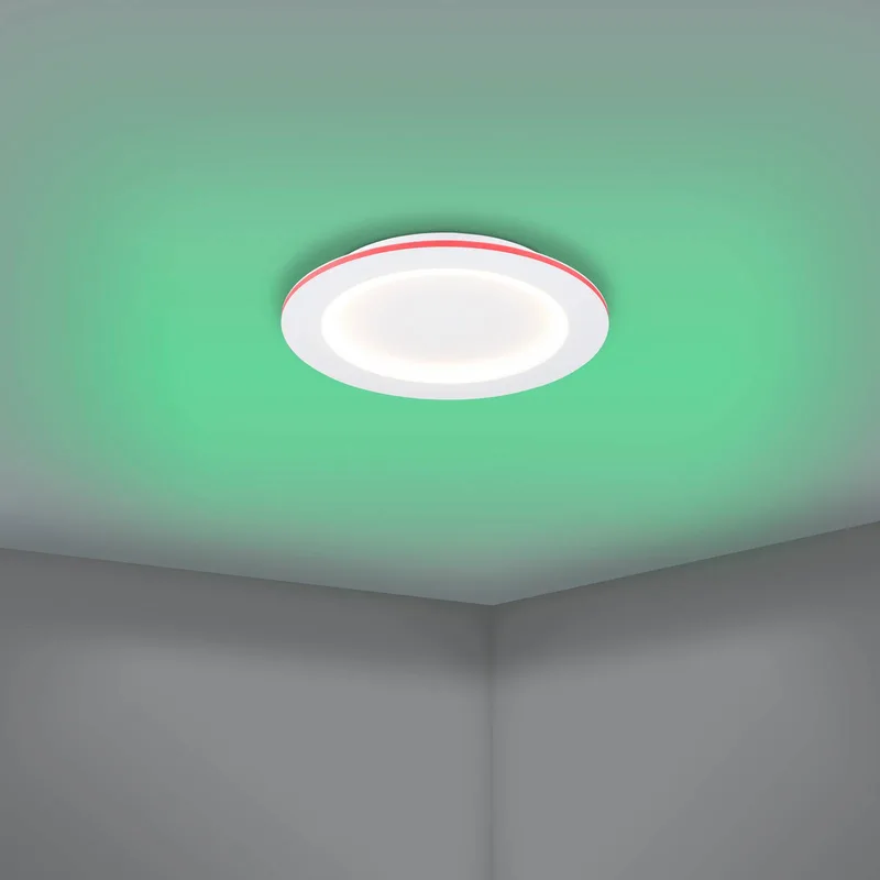 LED plafondlamp Padrogiano-Z, Ø 45 cm de EGLO connect en Blanc – photo produit 5 sur 5
